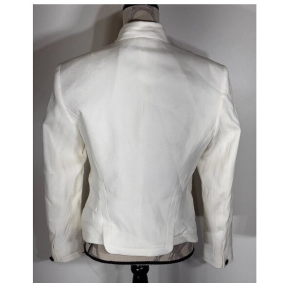 Rag & Bone Blake Pique Blazer, Ivory, Womens Size 10 - Picture 4 of 6